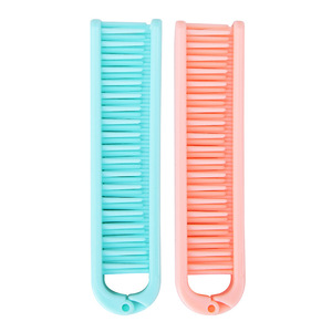 Peine para el cabello plegable de doble cara, material TPEE, portátil para viajes y uso doméstico, color azul y rosa aleatorio - Product Image 1