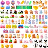 Figurines d'animaux lumineuses de Noël en résine, jouets de collection, cadeaux de fête, vente en gros, accessoires de cuisine pour maison de poupée