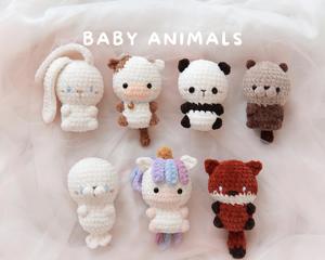 Kaiyue Offre Spéciale 100% fait à la main <span class=keywords><strong>Crochet</strong></span> Amigurumi mignon Mini Animal jouets en peluche bébé petit Animal jouet à la main Animal jouets en peluche - Product Image 1
