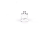 Botol Kaca Parfum Kotak Kecil Kosong 50Ml, dengan Tutup Sekrup Aluminium, Botol Kaca Diffuser Mobil 10Ml
