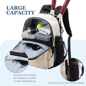 Sac de sport durable pour hommes, idéal pour le tennis, le pickleball, le badminton, sac à dos pour raquettes de tennis, sac à raquettes double pour le sport - Product Image 5