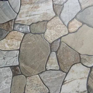 foshan guci 400x400mm rustic stone ceramic tile outdoor garden balcony floor tile