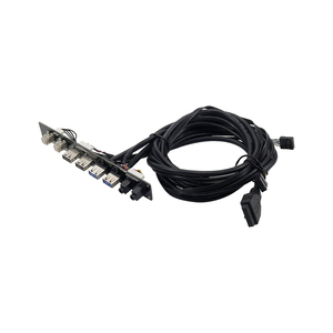 Hỗ Trợ Tùy Chỉnh Đầu Ra Đầu Vào Mic Âm Thanh Kép 3.0 + Cáp Kép 2.0 Với Công Tắc Nguồn Bộ Vỏ Máy Tính Cáp Bo Mạch Chủ - Product Image 2