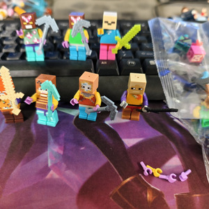 25 năm Nhà cung cấp nóng bán 100pcs/250pcs/500Pcs thế giới củ<span class=keywords><strong>a</strong></span> tôi từ khối Câu Đố xây dựng tự làm đồ chơi cho trẻ em 3 + - Product Image 5