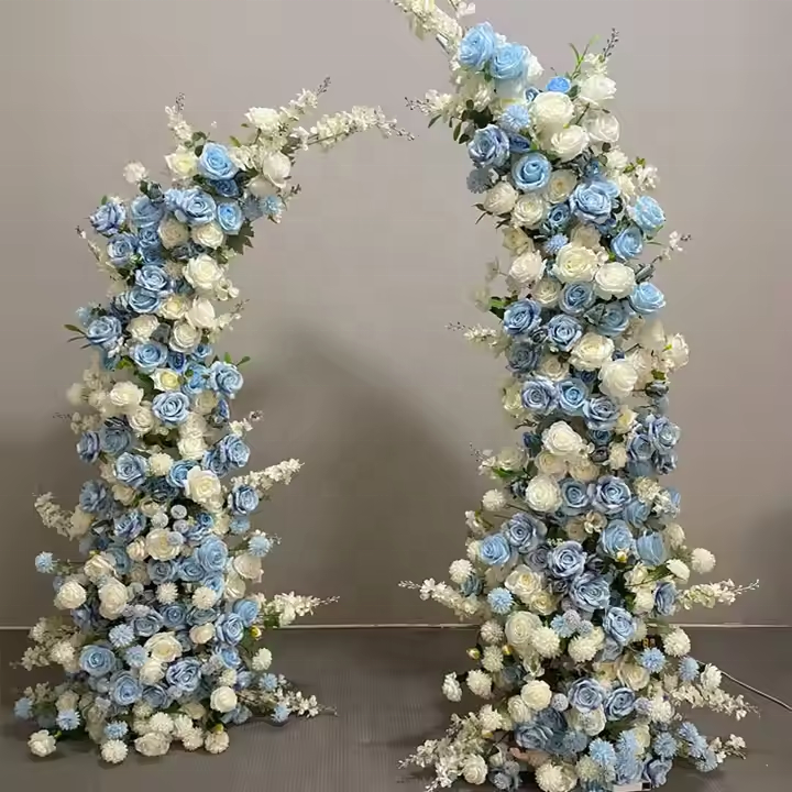 Silk Artificial Wedding Arch Backdrop Cloth Flowers for Christmas New