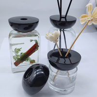 Diffuseur en verre de parfum de maison écologique Bouchon de bouteille en verre durable avec bouchon en plastique Couvercle de bouteille d'aromathérapie Reed