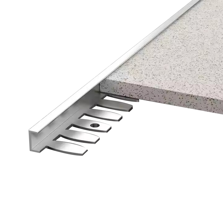 Best Reviewed Modern Style Transition Aluminum Tile Trim Profiles Metal Tile Trim for Apartment Application