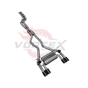 Sistema de escape Catback con válvulas y tubo intermedio de longitud igualada Vortex para BMW F80 M3 F82 F83 M4, silenciador de acero inoxidable para tuning. - Product Image 2
