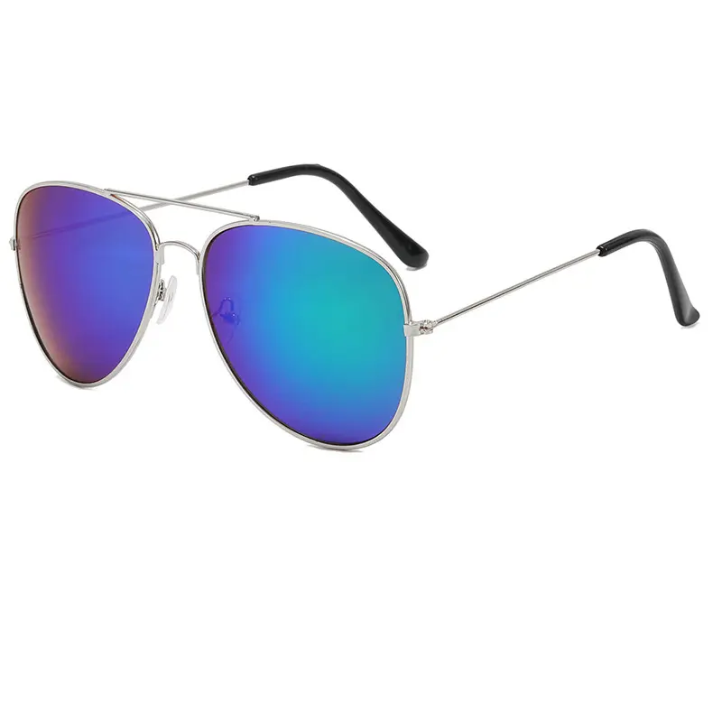 Gafas de sol clásicas de aviación para hombre y mujer, lentes de sol de aviación Vintage con protección UV 400, anteojos de sol con logotipo de impresión personalizado