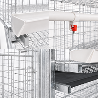 Nouvelle cage à poules pondeuses de type H pour élevage avicole, cage à batterie multi-niveaux, alimentation automatique, collecte des œufs, haute résistance à la corrosion