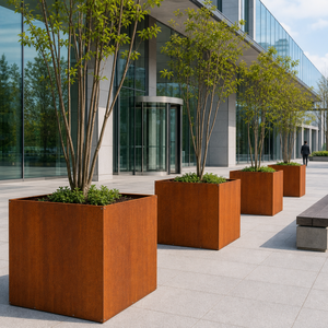 Jardinera <span class=keywords><strong>de</strong></span> Acero Resistente a la Intemperie para Jardín, <span class=keywords><strong>Patio</strong></span>, Terraza y Diseño <span class=keywords><strong>de</strong></span> Paisajes - Product Image 2