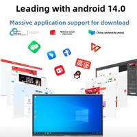 Tablette tout-en-un pour conférence, écran tactile LCD infrarouge, 4K ultra-clair, 5G ultra-rapide, enseignement multimédia, 86 pouces ST-D66A 50000:1