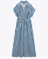 Fabrication sur mesure, robe longue décontractée pour femmes, style vintage français de haute qualité, manches courtes, boutonnée sur le devant, pour les vacances d'été