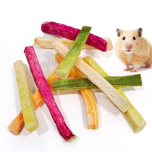 Nature Lapin Jouets à mâcher Hamster chinchilla Collations molaires Gâterie de cochon d'Inde Nourriture pour rongeurs Fruits et légumes lyophilisés Bande - Product Image 3