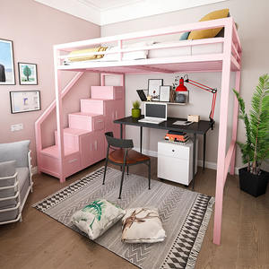 Letto a soppalco moderno durevole con struttura in metallo per configurazioni per camera da letto o appartamento Versatile per uso alberghiero letto <span class=keywords><strong>salvaspazio</strong></span> - Product Image 1