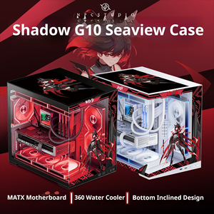 Caja de CPU NPC G10 MATX Vertical de Aleación de Aluminio para Juegos, Caja de Escritorio de <span class=keywords><strong>Torre</strong></span> Completa con Ventana de Vidrio, Torres de Computadora Personalizables - Product Image 4