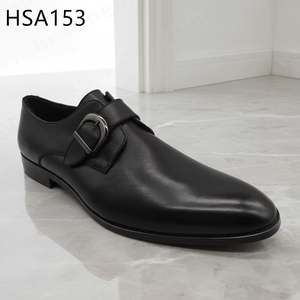 Chaussures de bureau pour hommes LXG, à bout pointu, avec boucle, pour invités de <span class=keywords><strong>mariage</strong></span>, look élégant et moderne, chaussures en cuir raffinées HSA153 - Product Image 2