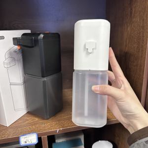 Dispensador automático de jabón de 500 ml, dispensador automático de jabón montado en la pared, dispensador de jabón líquido en espuma y gel para baño - Product Image 4