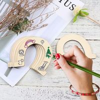 Œuf de Pâques décoratif en bois fait main et feuille de contreplaqué blanc pour Noël, à peindre et à décorer pour enfants, pièce à suspendre, artisanat