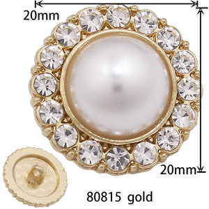Design de luxe perle <span class=keywords><strong>cristal</strong></span> strass boutons fleur forme tige boucles de couture pour accessoires de vêtements - Product Image 6