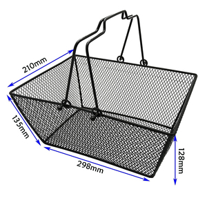 <span class=keywords><strong>Panier</strong></span> de courses métallique à grille fine, <span class=keywords><strong>petit</strong></span> format, d'occasion, pour pharmacie, centre commercial, transport de bébé et cosmétiques - Product Image 1