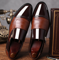 Chaussures Oxford de Luxe en Cuir PU pour Hommes, Habillées, Respirantes, Formelles pour Bureau, Mariage ou Tenue Quotidienne