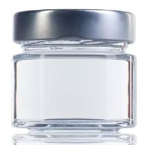 Barattoli di vetro ermetici da 106 ml con coperchio a vite nero alto - Product Image 1