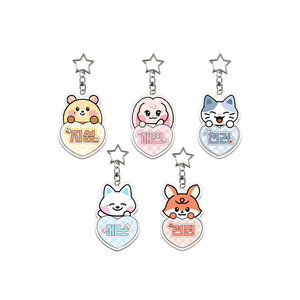 Spot New Wholesale Customized Color High Quality Fashion Trend Cartoon Acrylic PVC UV Printing Star Name Brand Key Chain Bag - Product Image 2