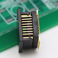 Connecteur à broches, espacement 0,8 mm, 32 positions, PCB SMT, hauteur de montage 3,4 mm, connecteur à broches à angle droit pour PCB