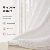 Cortinas de Voile de Lujo para Hoteles, Cortinas Transparentes al por Mayor de Fábrica para Habitaciones, Oficinas y Edificios, Tamaño Personalizado