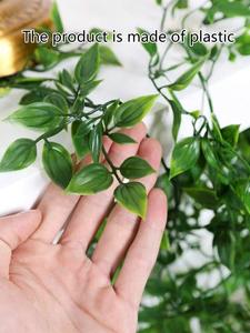 Para <span class=keywords><strong>Amazon</strong></span> Cross-Border 1,8 M Datura Hoja falsa decorativa Caliente Verde Ratán Simulación Vid Planta artificial Verde - Product Image 2