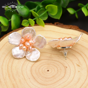 Fiore Della Vite Prigioniera Degli <span class=keywords><strong>Orecchini</strong></span> 925 <span class=keywords><strong>Orecchini</strong></span> In Argento Sterling Per Le Donne Naturale di Acqua Dolce Perla Barocca Regali Gioielli - Product Image 3