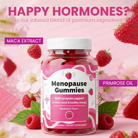 Gummies pour la ménopause, soutien multi-symptômes, complément alimentaire pour la santé des femmes, végétalien et sans gluten, favorise le calme et l'apaisement de l'humeur