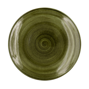 Piatto Piano Rustico a Spirale Verde 26cm, Piatti e Stoviglie - Product Image 1