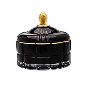 Phong Cách Châu Âu Nổi Dứa Và Ice <span class=keywords><strong>Cube</strong></span> Mô Hình Lưu Trữ Thủy Tinh Jar Với Nắp Cho Trang Trí Nội Thất Và Nến Chủ - Product Image 1