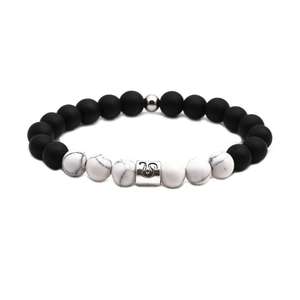 MIENTER Pierre à ongles en forme de papillon, rose glacé, boule de câble en Silicone pour garçon, squelette main avec breloques, zircone Pulseras Y braseletes - Product Image 4