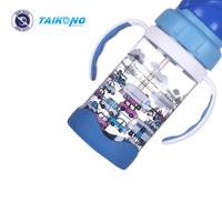 Bouteille d'eau en plastique sans BPA, anti-fuite, réutilisable, pour la salle de sport, avec poignée de transport et paille