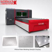 Machine de soudage automatique CNC à laser fibre pour plaques de coussinets, soudeuse laser haute précision pour plaques à fossettes et réservoirs métalliques