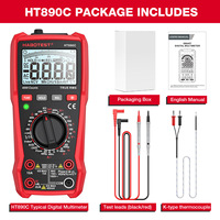 Habotest Best Seller Multimètre numérique True RMS personnalisable 4000 points de mesure AC/DC – Équipement électrique de pointe