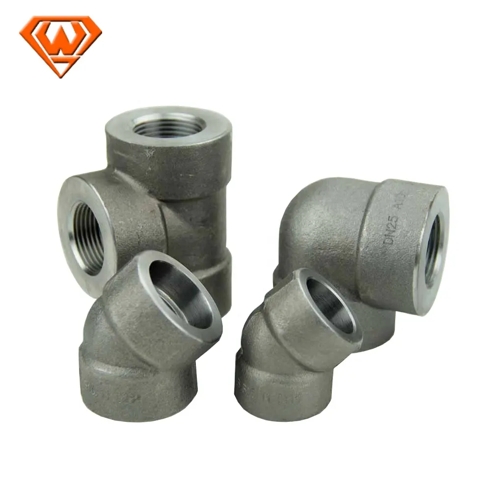 High Pressure Carbon Steel pipe fittings Class3000 forged a105 Fittings