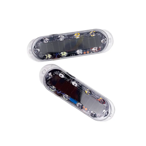 Luz <span class=keywords><strong>de</strong></span> Advertencia LED Solar Inalámbrica con Sensor <span class=keywords><strong>de</strong></span> Inducción, Lámpara <span class=keywords><strong>de</strong></span> Señalización <span class=keywords><strong>de</strong></span> Emergencia Intermitente para Auto y Motocicleta - Product Image 1