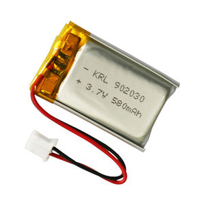 Batería recargable certificada KC en formato pouch, personalizada 902030, 500mAh, 3.7V, de iones de litio - Product Image 1