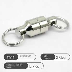 Portachiavi magnetico personalizzato in metallo con puntina magnetica magnetica per l'industria di aspirazione magnetica portachiavi magnetici in metallo portachiavi permanenti magneti - Product Image 3