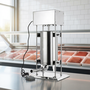 Machine <span class=keywords><strong>à</strong></span> saucisses électrique <span class=keywords><strong>automatique</strong></span> 15L, capacité 200kg/h, <span class=keywords><strong>poussoir</strong></span> <span class=keywords><strong>à</strong></span> saucisses, machine de remplissage, <span class=keywords><strong>poussoir</strong></span> <span class=keywords><strong>à</strong></span> saucisses électrique - Product Image 1