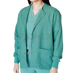 Best <b>Sale</b> Direct Factory Custom Thick Warm up Uniform Navy Nurse Medical Women Scrub Jackets - Product Image 2