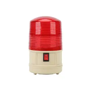 Sistem Alarm sirene strobo LED dan suar putar peringatan cahaya desibel tinggi dengan bel peringatan berkedip Putar