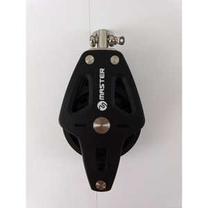 Master BP-0604F Double Wheel/Ring Buckle Sailboat Bearing Pulley 60mm Wheel Diameter 12mm Wire Diameter <b>Marine</b> <b>Hardware</b> - Product Image 1