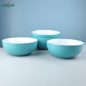 <span class=keywords><strong>Bol</strong></span> en céramique <span class=keywords><strong>bleu</strong></span> coloré de 7 pouces de Chine – Meilleur prix – Grands et petits bols à dessert pour fruits, pâtes, salades – Fabriqués à la main par les fabricants - Product Image 5