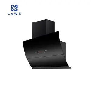Lawe high quality household golden supplier chimney kitchen hood kitchen smart wall mounted range hood for kitchen use