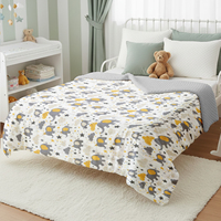 Baby-Beruhigungsdecke Elefanten-Design Dreischichtige Schwere Sensorische Minky Dot Weiche Säuglingsbettwäsche GRS OEKO TEX Fabrik